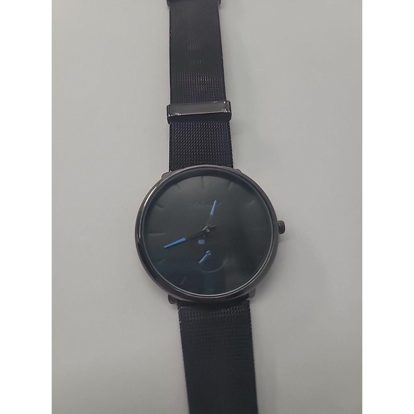 Vintage Yolako Minimalist Black Dial Wrist Watch Mesh Band Unisex main image 12